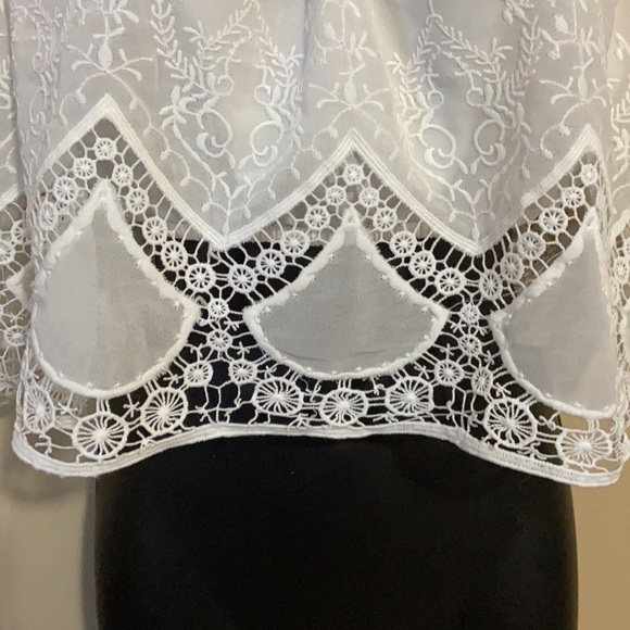 Lucy Paris White Off The Shoulder Top XS - Picture 3 of 8